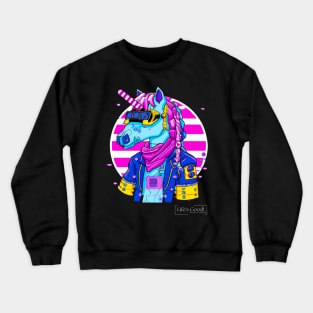 horse ciberpunk Crewneck Sweatshirt